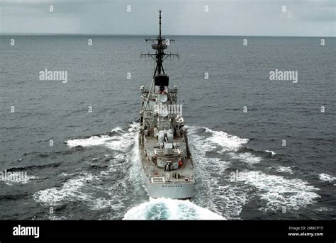 A stern view of the guided missile destroyer USS BUCHANAN (DDG-14 ...