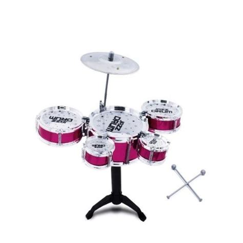 Mini Bateria Musical Infantil Tambores Prato Jazz Drum Pica