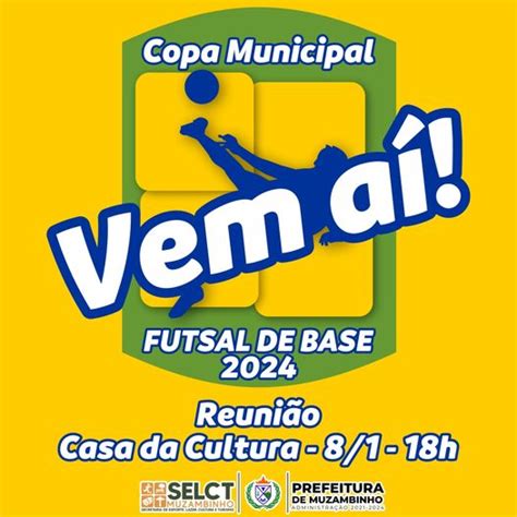 SELCT Vem aí a Copa Municipal de Futsal de Base 2024 em Muzambinho