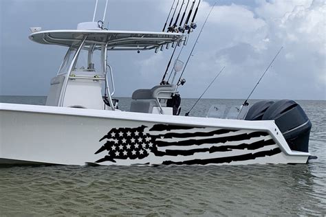 American Flag Graphic Decal Compatible With Contender Boat Sticker ...