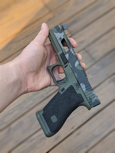 Glock 17 With Custom Frame Cerakote And Slide Work R Glockmod