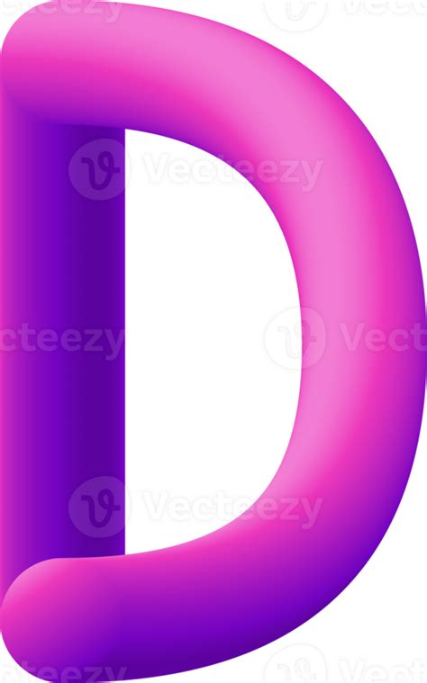 Gradient Alphabet 3d 26791097 Png