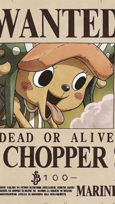 One Piece Wanted Posters Chopper