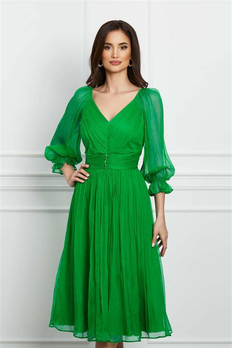 Rochie Matase Naturala Verde Mall Fashion Online