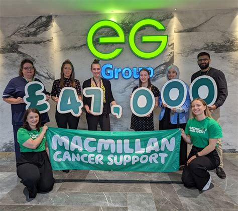 Eg Group Raises £47 000 For Macmillan Cancer Support And Announces New