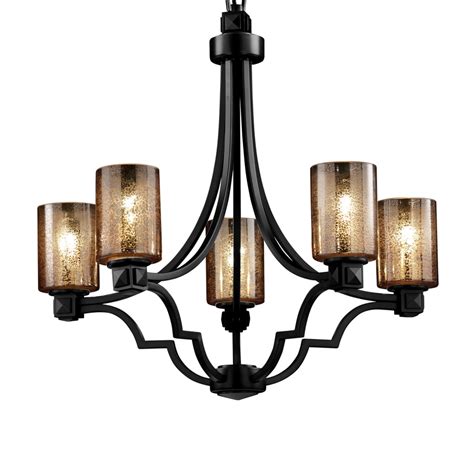 Shop Cascadia Lighting Fusion Argyle 5 Light Matte Black Wrought Iron