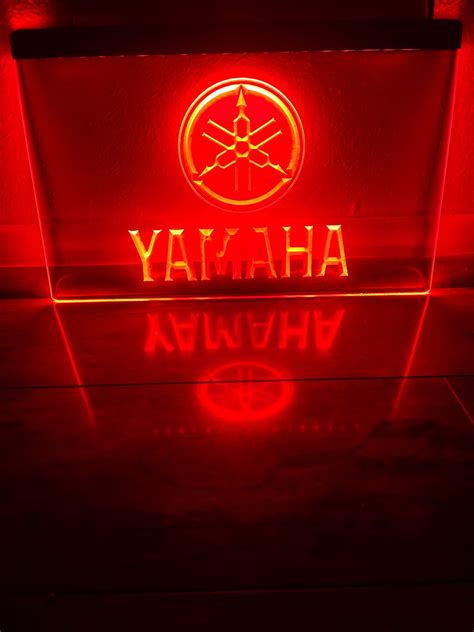 Yamaha Led Neon Red Light Sign 8x12 Etsy