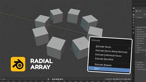 Faster Radial Arrays With Spin In Blender Quick Tip Youtube