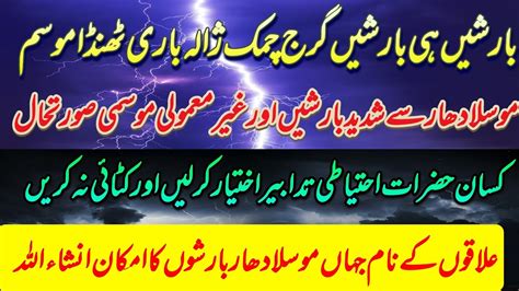 Heavy Rain Alert Pmd Weather Update Today Punjab Weather Pakistan