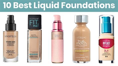 10 Best Liquid Foundations 2019 For Flawless Smooth Matte Finish Makeup Look Youtube