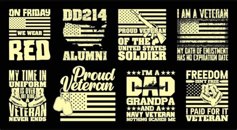 Premium Vector Veteran T Shirt Design Bundle Veterans Day T Shirt