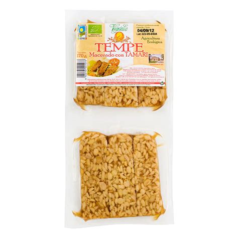 Tempeh De Soja Macerado Con Tamari 170gr Bio Vegetalia 8422791001073