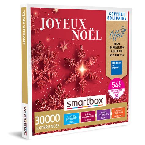 Smartbox Coffret Solidaire Joyeux No L Coffret Cadeau Inclus Un