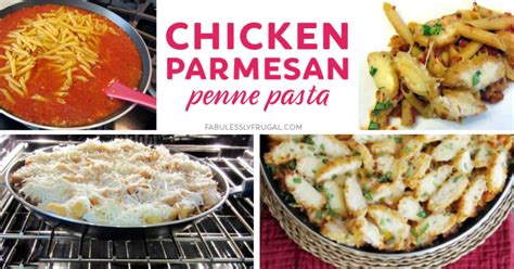 Quick Chicken Parmesan Penne Pasta Recipe Fabulessly Frugal