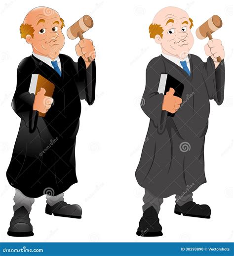 Judge Vector Character Illustration Stock Vector Image 30293890