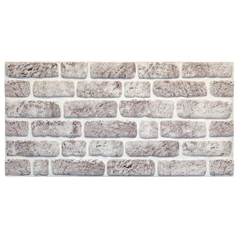 D Wall Panels Brick Effect Cladding White Grey Stone Look Wall