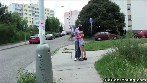 Old Fucker Fucks A Brunette Teen