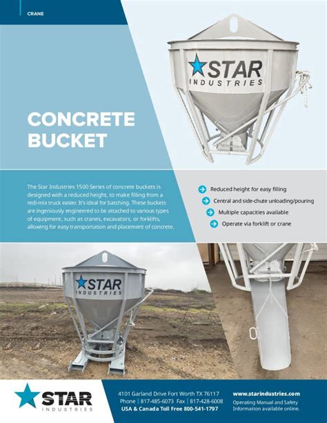 Concrete Bucket | Seamless Handling | Star Industries