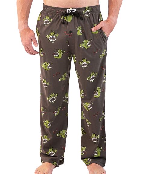 Lazyone Animal Pajama Pants For Men Male Pajamas Angler Fish Large