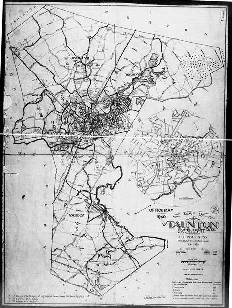 1940 Census Maps Bristol County Ma