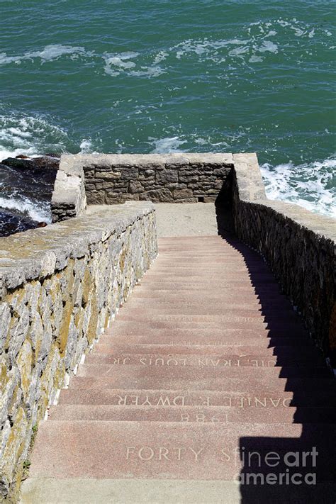 Forty Steps Cliff Walk Newport Rhode Island Photograph By John Van