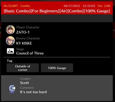 Come try my Zato combo : r/Guiltygear