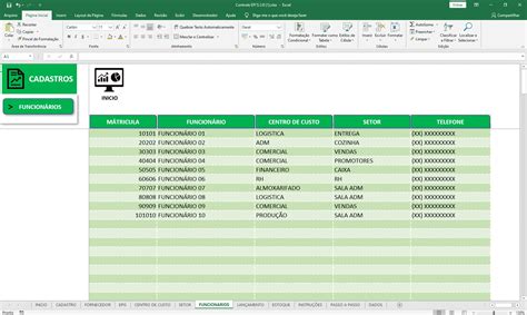 Planilha Controle De Epi Seguran A Do Trabalho Excel Avan Ado