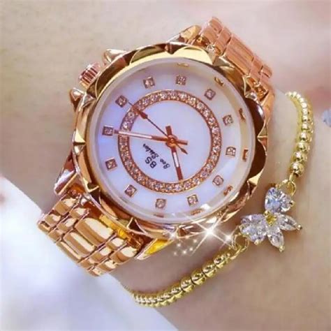 2017 Trendy Casual Women Rhinestone Watches Lady Dress Women Watch Diamond Luxury Brand Bracelet