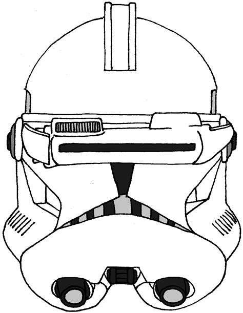 Phase 2 Clone Trooper Helmet Coloring Page The hole on the bottom to ...