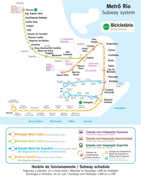 Mapa Metro Rio De Janeiro