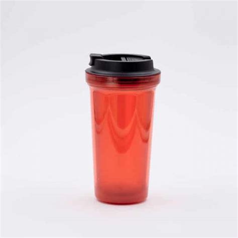 Mug T Rmico Para Caf Rojo Doble Pared Rivers Ml