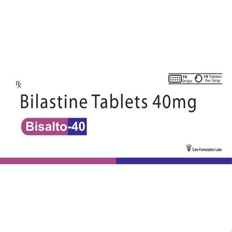 Bilastine 40mg Bilastin 40mg 10x10 Tablet At Rs 265strip In New