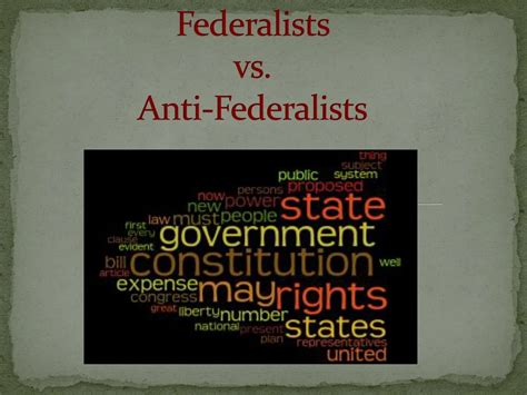 Ppt Federalists Vs Anti Federalists Debate The Battle For The