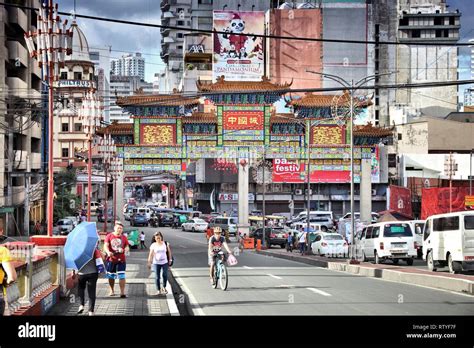 Manille Philippines 25 Novembre 2017 Les Gens Visiter Chinatown à Manille Aux Philippines