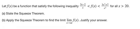 Solved 3x 2 Let F X Be A Function That Satisfy The