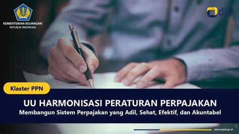 Undang Undang Harmonisasi Peraturan Perpajakan Cluster Ppn Mariz