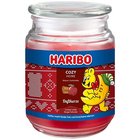 Haribo Christmas Scented Candle In Glass 510 G Cozy Home At Cwstore