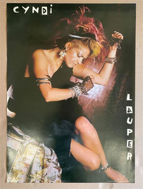 Vintage Original 1984 Cyndi Lauper 22 X 31 Etsy