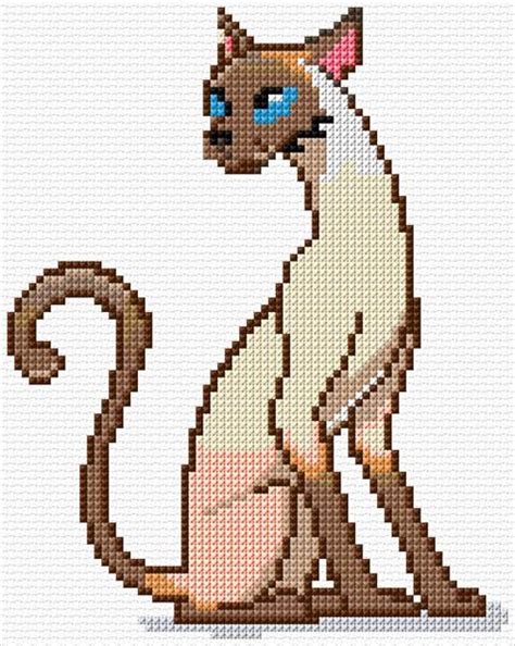 Siamese Cat Cross Stitch Designs