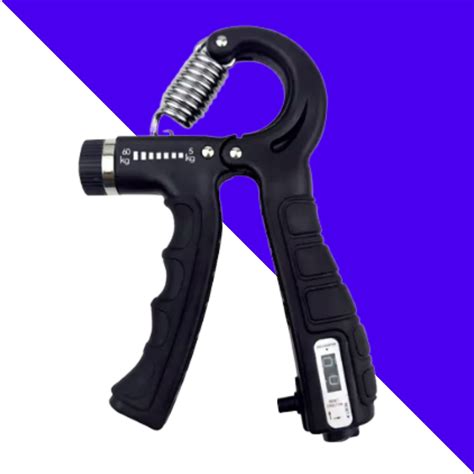 Hand Grip Ajustável 5 até 60Kg Flexor Contador Fortalece Pegada