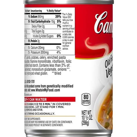 Campbell's® Old-Fashioned Vegetable Soup (10.5 oz) - Instacart