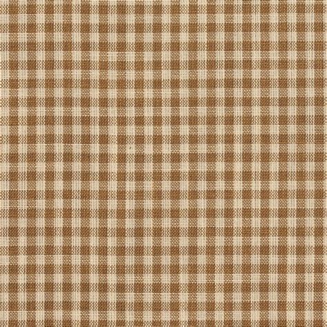 Wheat Gingham Beige And Green Check Tweed Drapery And Upholstery Fabric