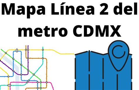 Mapa Línea 2 del metro ciudad de México Metro CDMX Descarga mapa