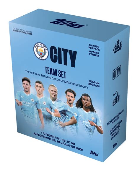 Topps Manchester City FC Official Team Set 23 24