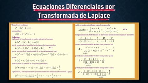 Matematicas 4 Transformadas De Laplace PPT