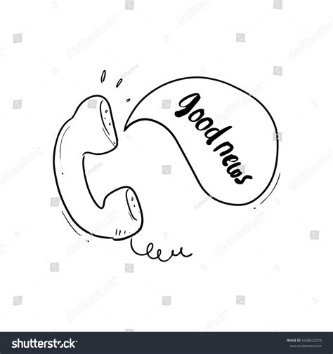 Good News Icon Hand Drawn Stock Vector Royalty Free 1638622573