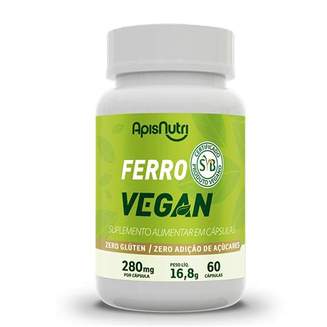 Suplemento Vitaminico Mineral A Base De Ferro Selo Vegano