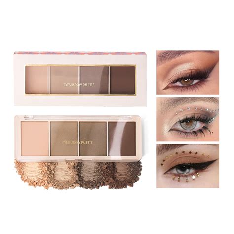 Chexio Clearance Eyeshadow Eye Shadow Quad Box Multi Color Pearlescent