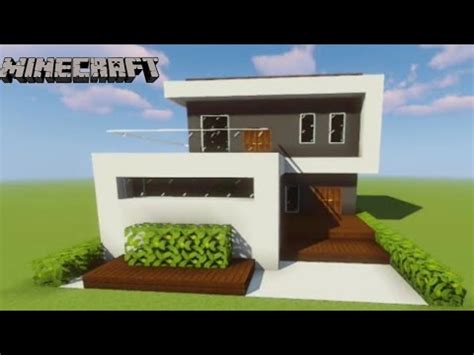 Minecraft Tutorial Cara Membuat Rumah Modern Simple Youtube