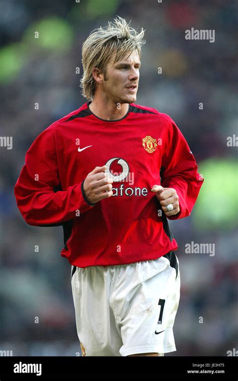 David Beckham Manchester United Fc Old Trafford Mancester January